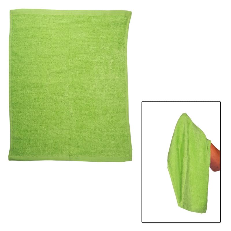 Lime color option for Hemmed Cotton Rally Towel (15" X 18")