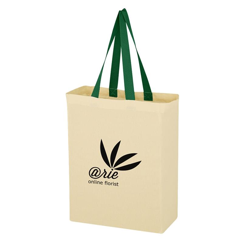 Green color option for 100% Cotton Tote Bag
