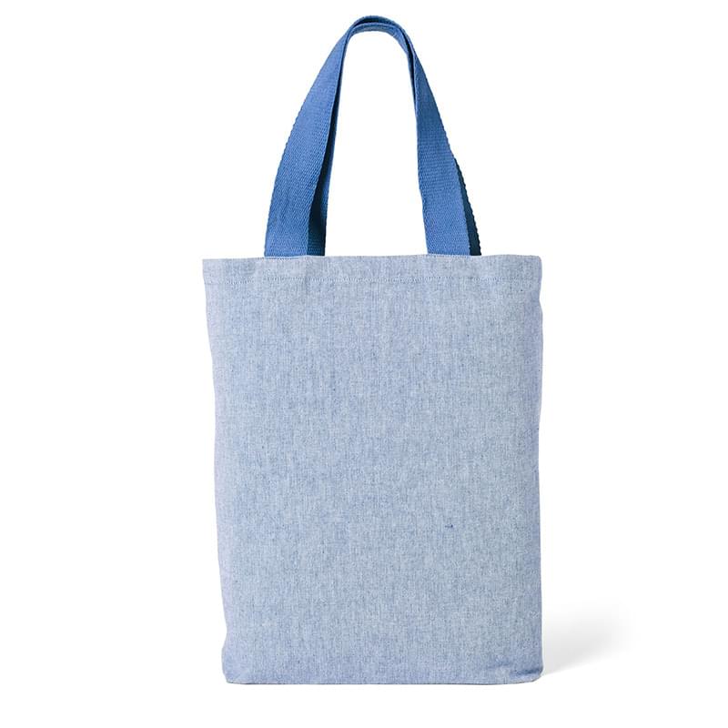 Blue color option for Cotton Chambray Tote Bag