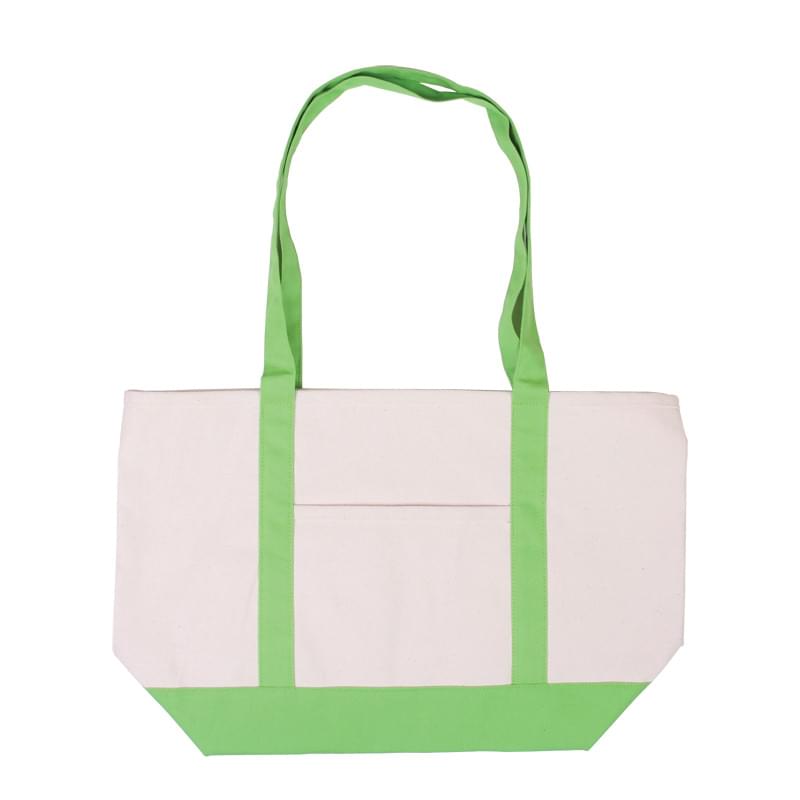 Lime Green color option for Cotton Canvas Boat Tote