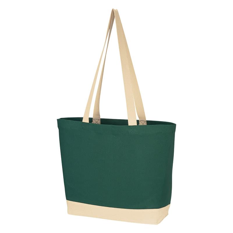 Hunter Green color option for Charlie Cotton Tote Bag