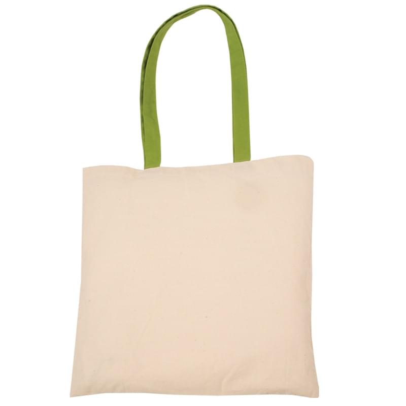 Natural/Green color option for Convenient Reusable Cotton Tote Bag