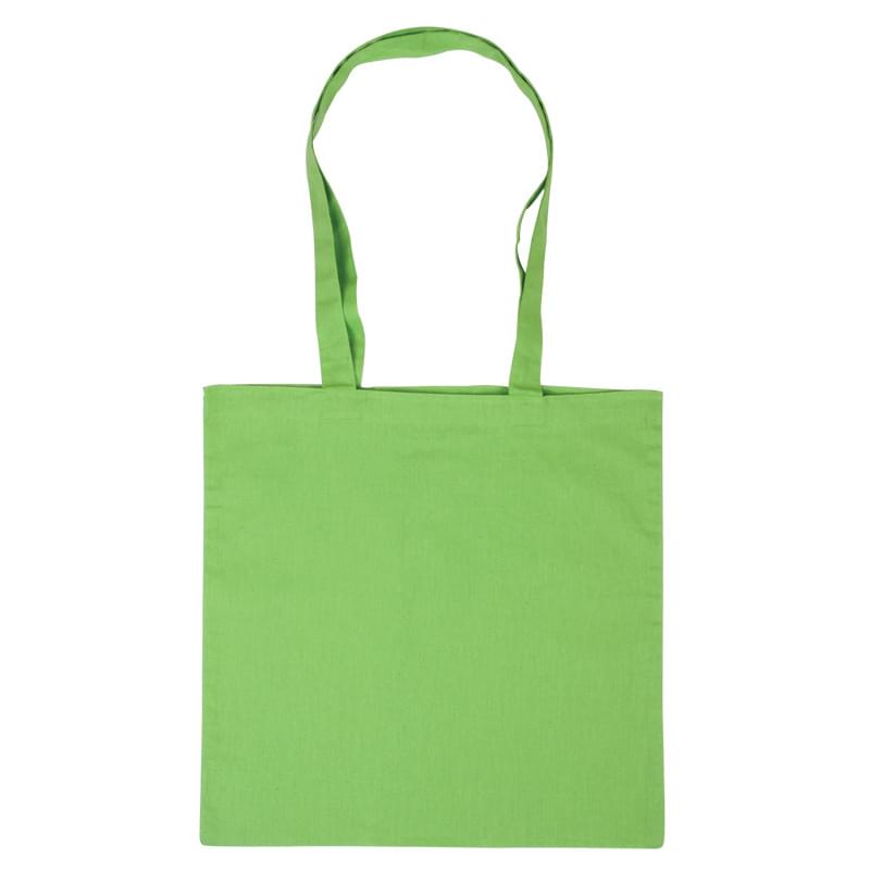 Lime Green color option for 100% Natural Cotton Tote Bag