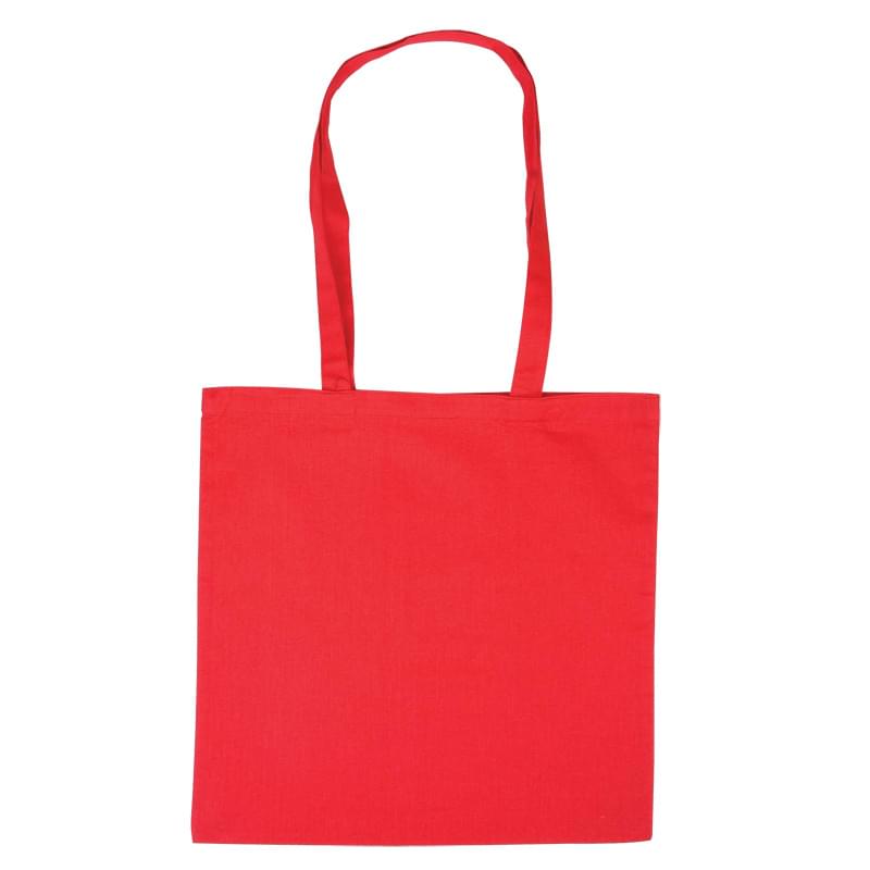 Red color option for 100% Natural Cotton Tote Bag