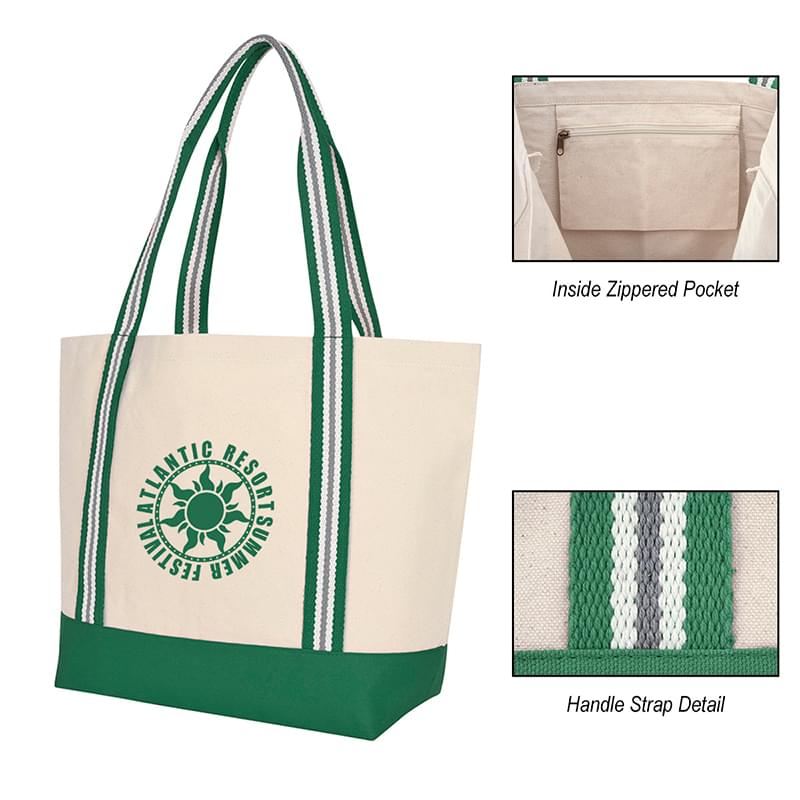 Green color option for Bayshore Boat Tote Bag