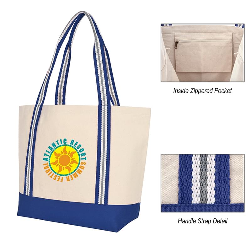 Royal Blue color option for Bayshore Boat Tote Bag
