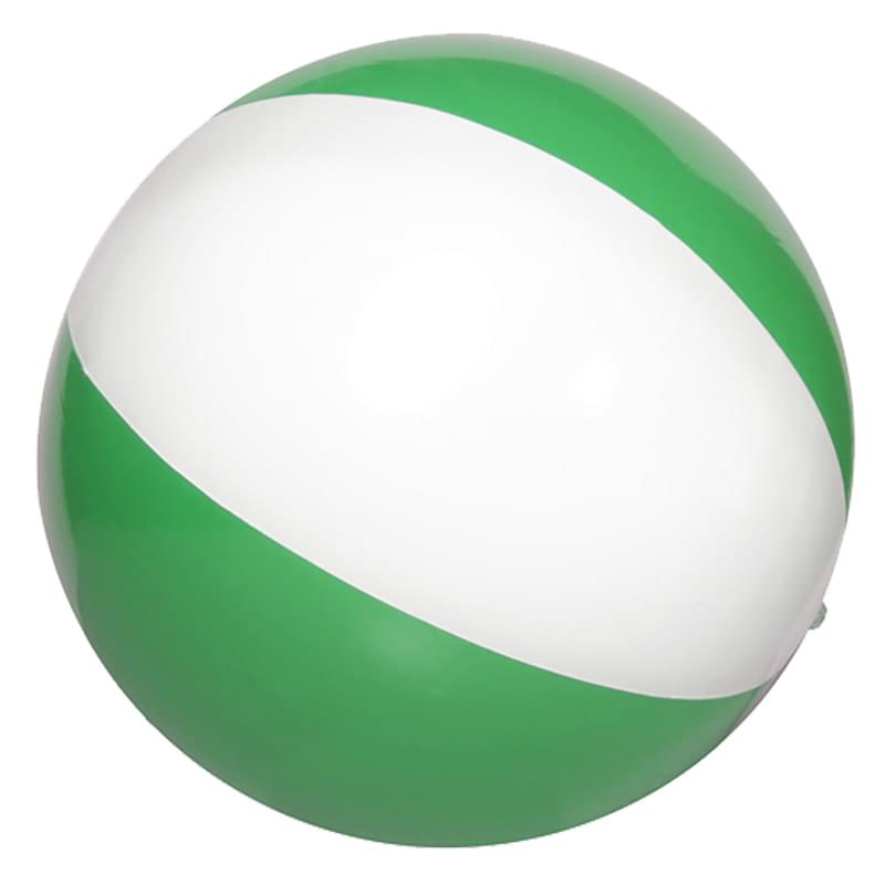 Green/White color option for 16" Classic Style Vinyl Beach Ball