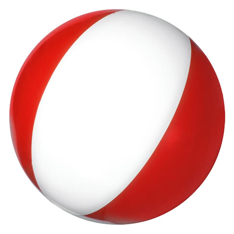 Red/White color option for 16" Classic Style Vinyl Beach Ball
