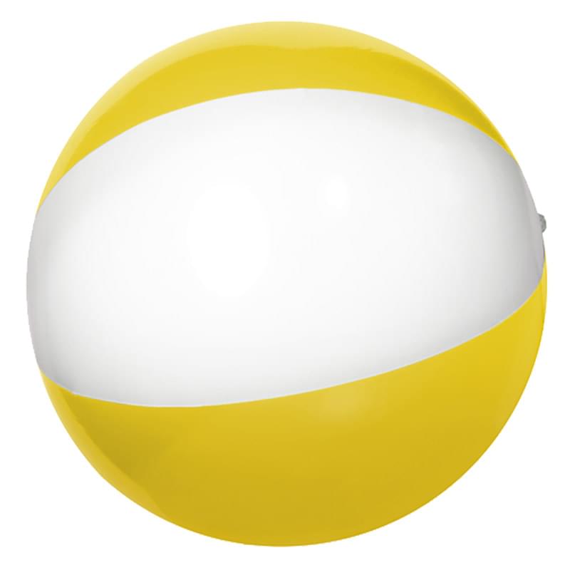 Yellow/White color option for 16" Classic Style Vinyl Beach Ball