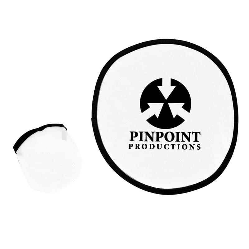 White color option for 10" Flying Disk With Pouch