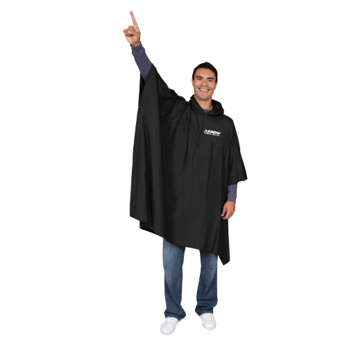 Black color option for 14 Mm Medium Weight Rain Poncho