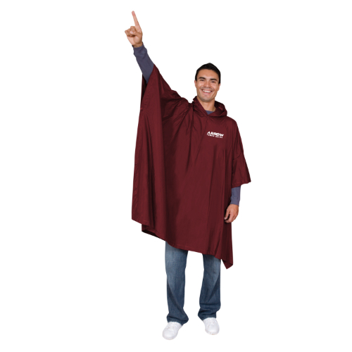 Maroon color option for 14 Mm Medium Weight Rain Poncho