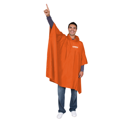 Orange color option for 14 Mm Medium Weight Rain Poncho