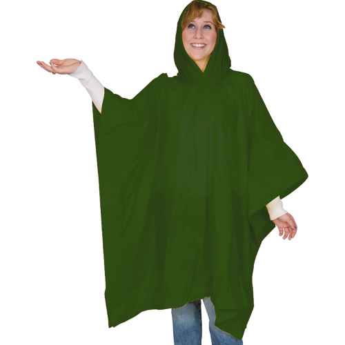 Forest color option for 8 Mm Lightweight Budget Boosters Adult Rain Poncho