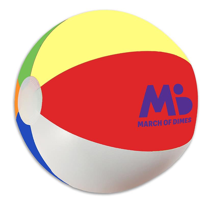Multi Six Color color option for 16" Beach Ball