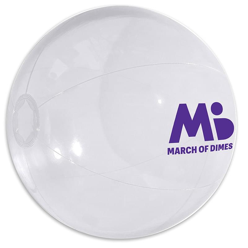 Translucent Clear color option for 16" Beach Ball