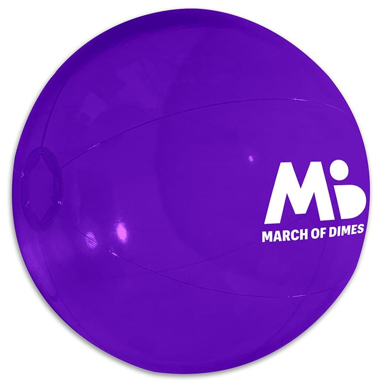 Translucent Purple color option for 16" Beach Ball