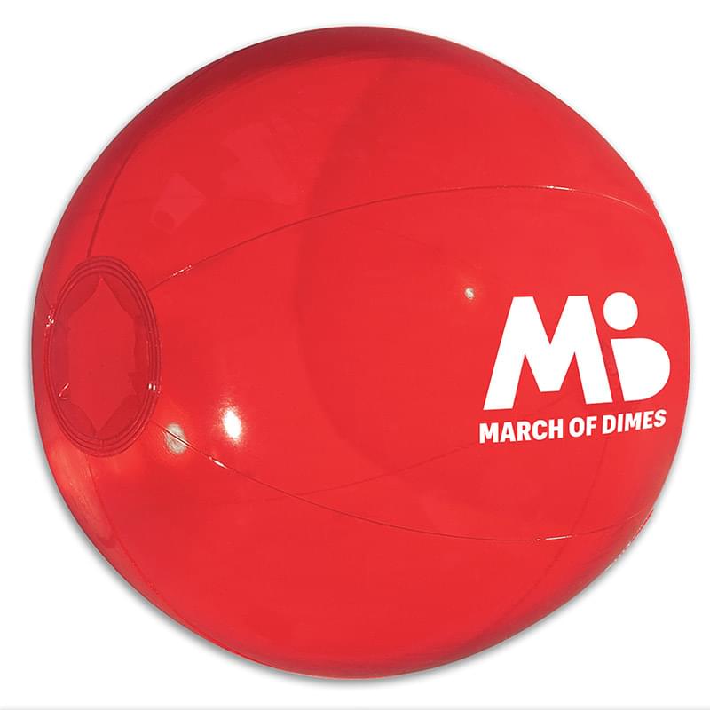 Translucent Red color option for 16" Beach Ball