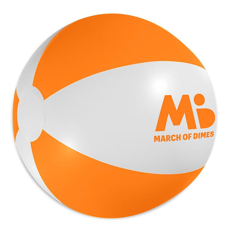 White/Orange color option for 16" Beach Ball