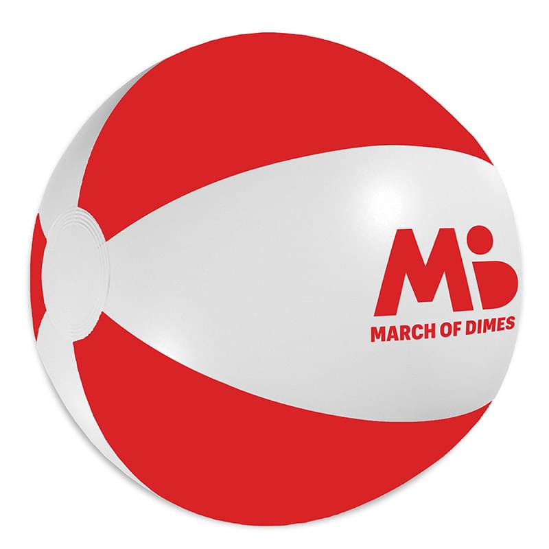 White/Red color option for 16" Beach Ball