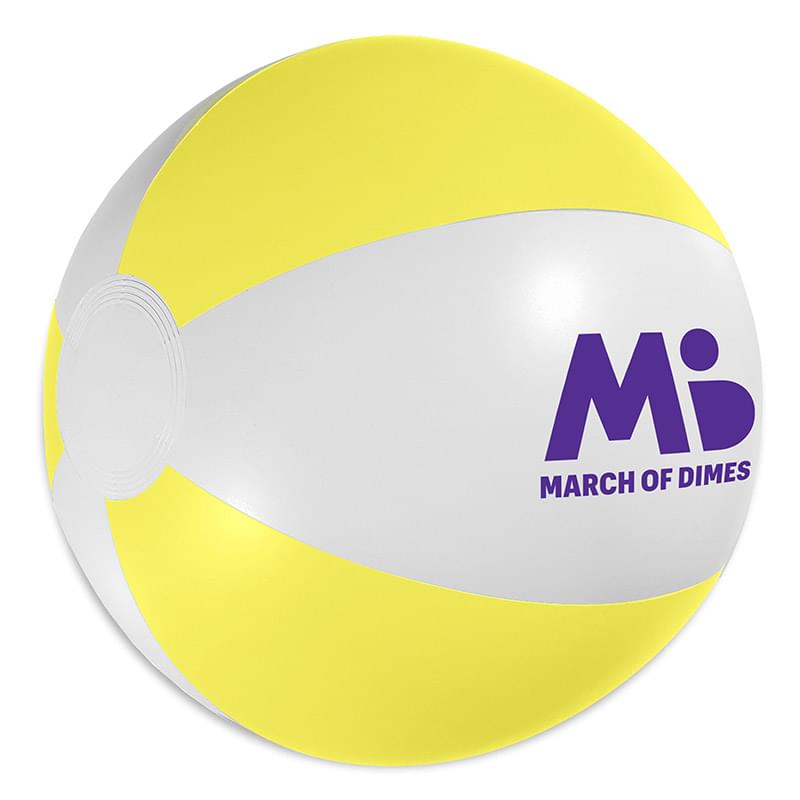 White/Yellow color option for 16" Beach Ball