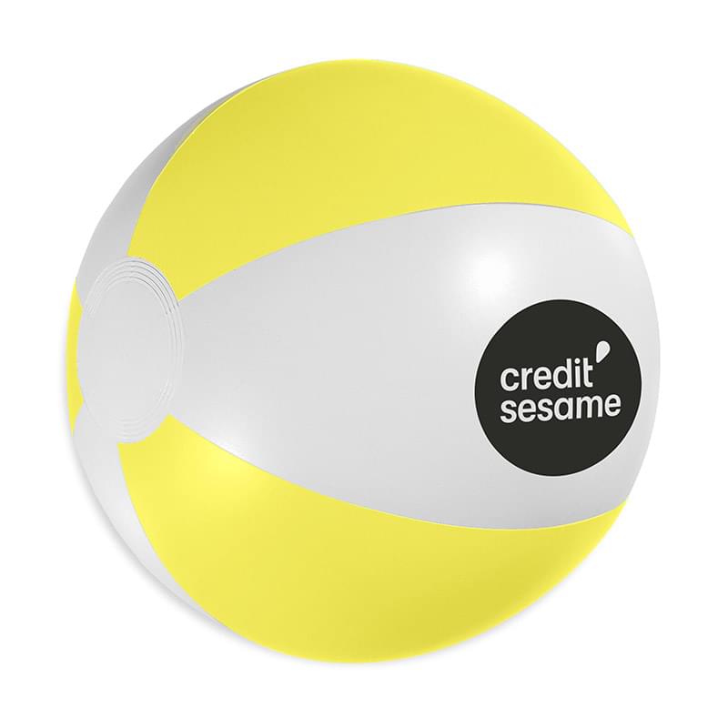 White/Yellow color option for 12" Beach Ball