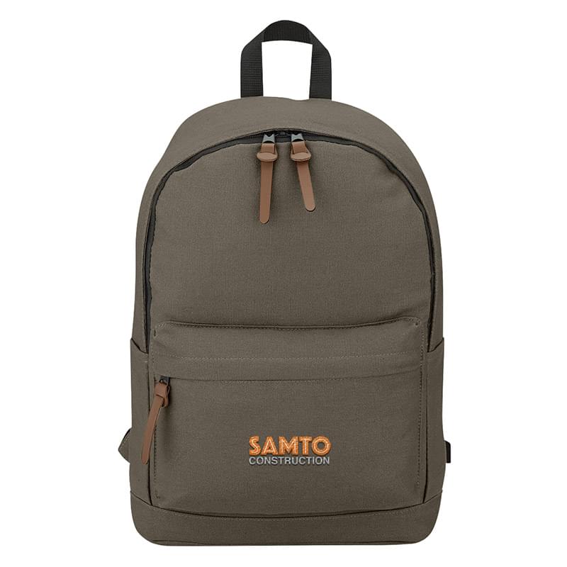 Olive Brown color option for 100% Cotton Backpack