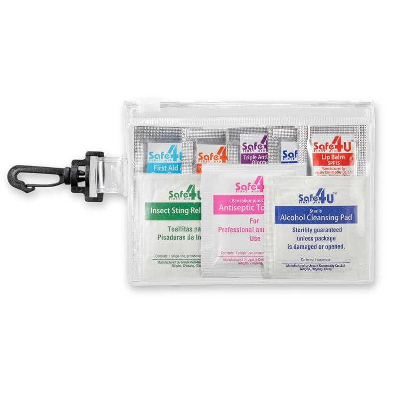 Clear Frosted color option for First Aid Kit In Pouch
