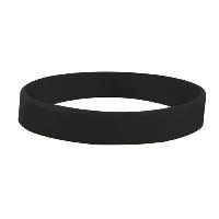 Black color option for 1/2" Debossed Silicone Wristband