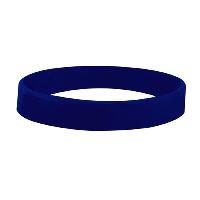 Navy Blue color option for 1/2" Debossed Silicone Wristband