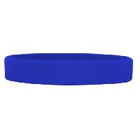 Reflex Blue color option for 1/2" Debossed Silicone Wristband