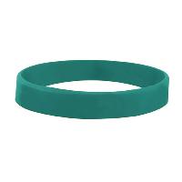 Teal color option for 1/2" Debossed Silicone Wristband
