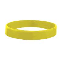 Yellow color option for 1/2" Debossed Silicone Wristband