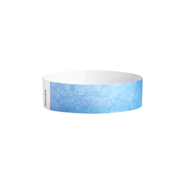 Sky Blue color option for 3/4" Printed Custom Tyvek Wristbands