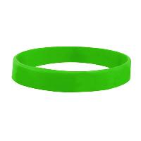 Lime Green color option for 1/2" Embossed Silicone Wristband