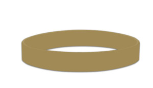 Photo of 1" Debossed Silicone Wristband