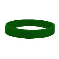 Kelly Green color option for 1" Screen Printed Silicone Wristband