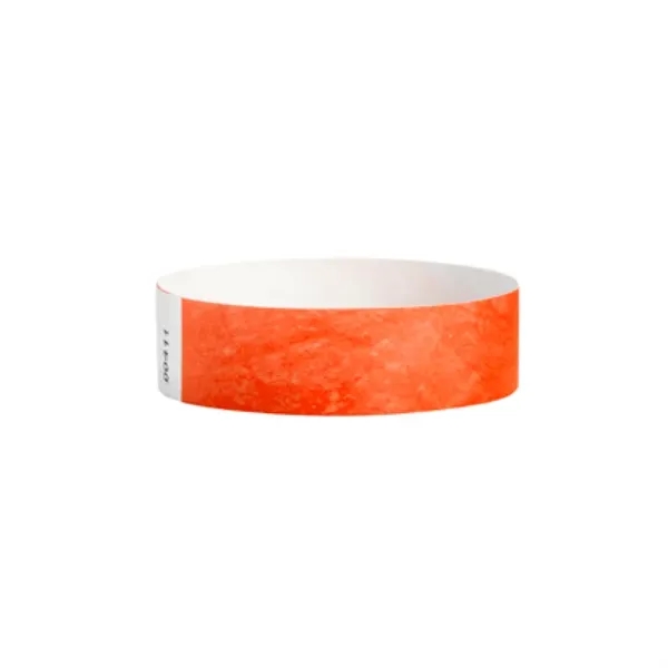 Coral Red color option for 3/4" Custom Tyvek Wrist Band
