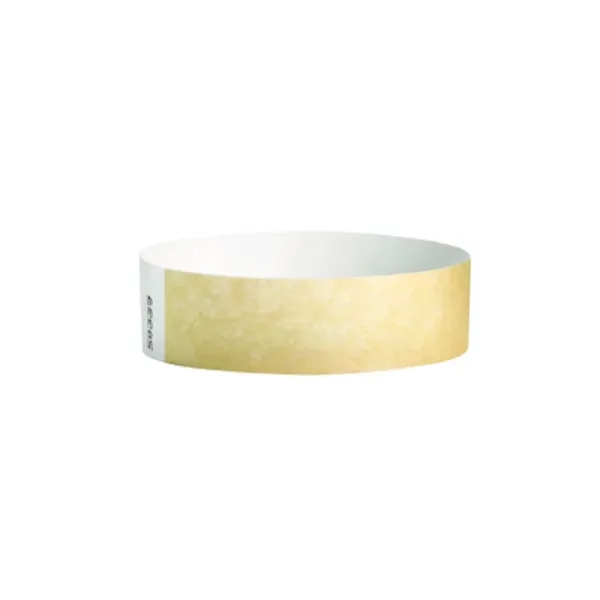 Gold color option for 3/4" Custom Tyvek Wrist Band