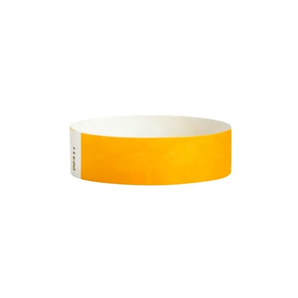 Golden Rod color option for 3/4" Custom Tyvek Wrist Band