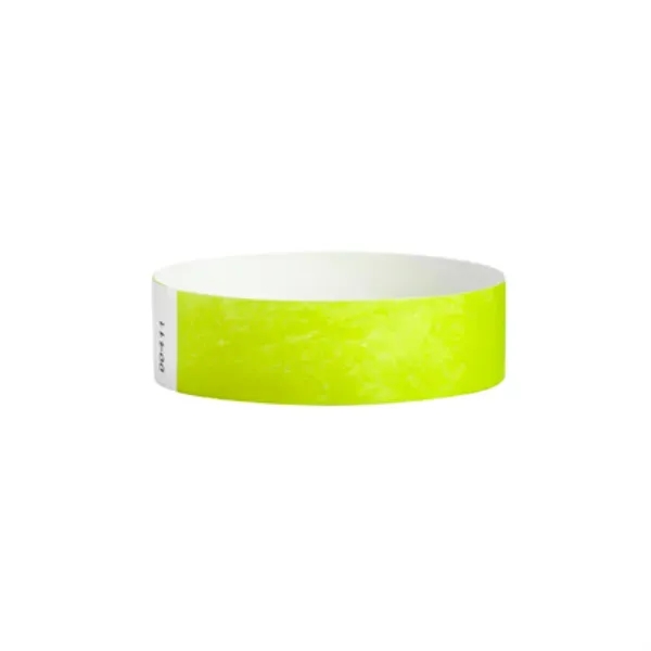 Lime Green color option for 3/4" Custom Tyvek Wrist Band