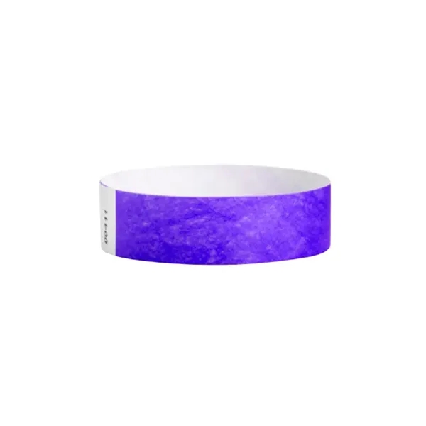 Purple color option for 3/4" Custom Tyvek Wrist Band