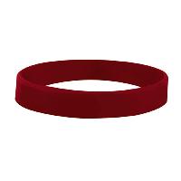 Maroon color option for 1/2" Screen Printed Silicone Wristband