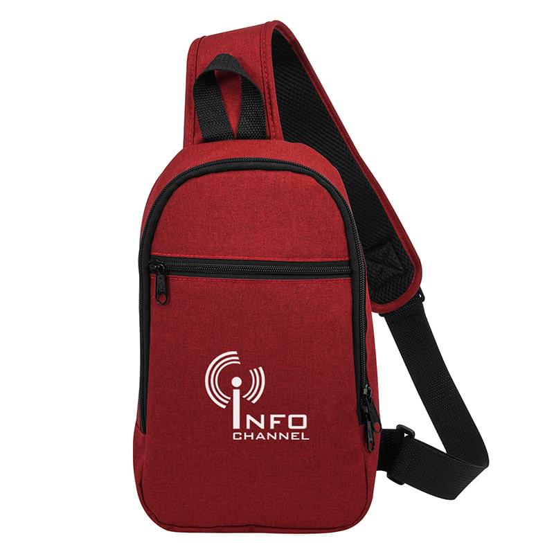 Red color option for Polyester Crossbody Sling Bag