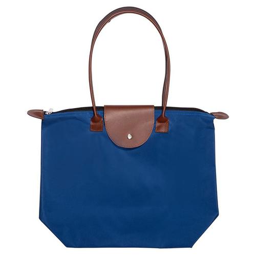 Main photo of Folding Tote With Leather Flap Closure
