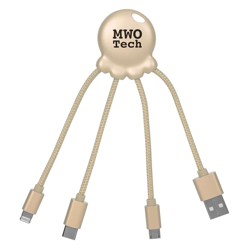 Gold color option for 3 In 1 Xoopar Octo Charge Cables