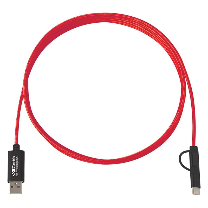 Red color option for 3 In 1 Charging Cable