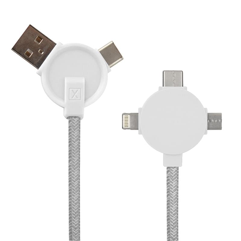 White color option for 5 Ft. 3 In 1 Lithium Cc   Charging Cable