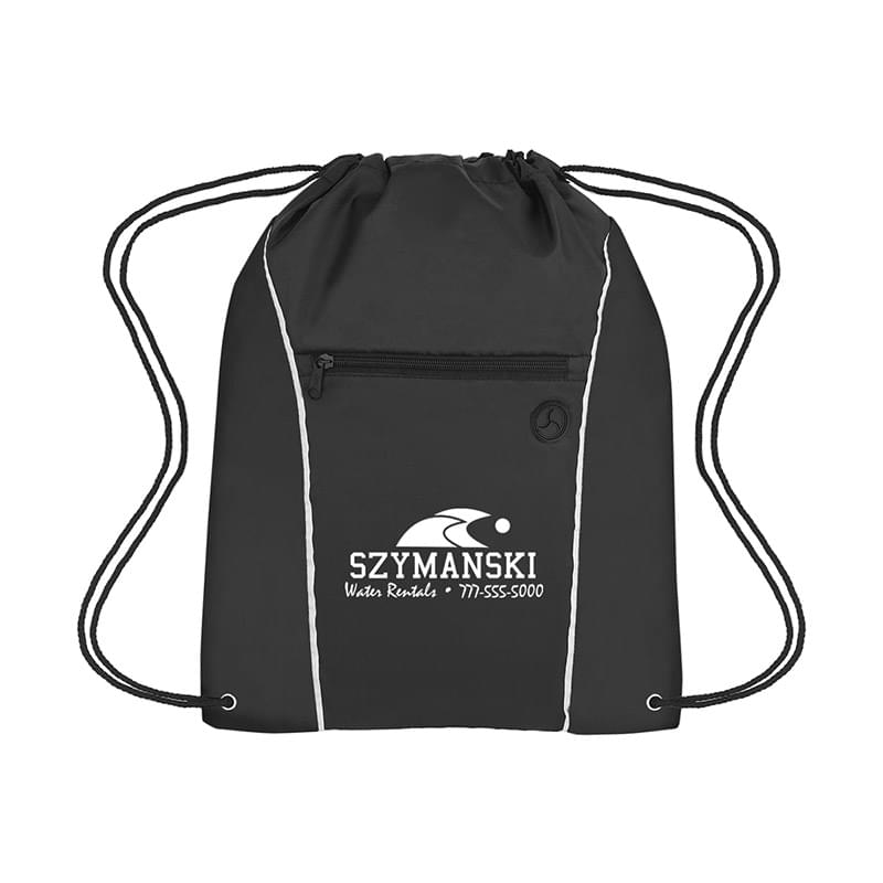 Black color option for Athletic Drawstring Bag