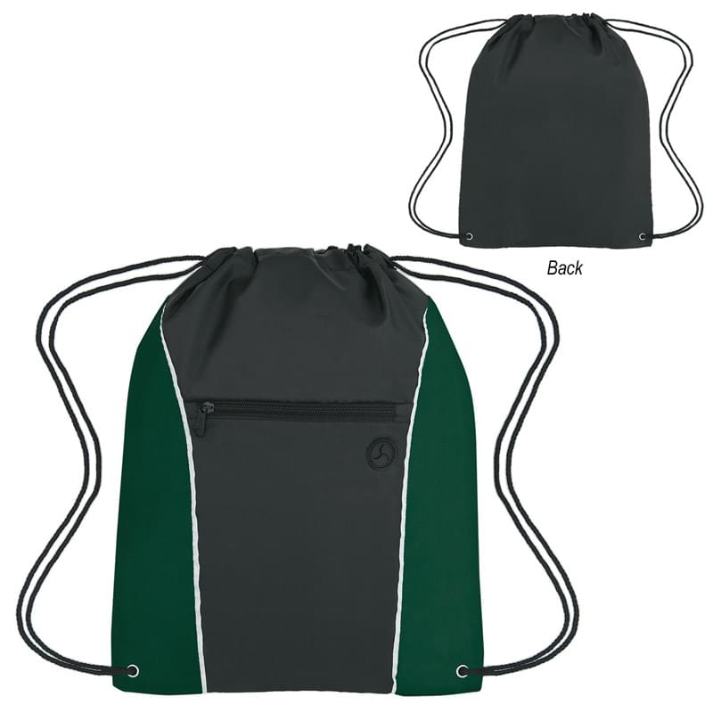 Forest Green color option for Athletic Drawstring Bag